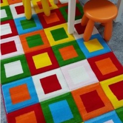 Дитячий килим Multi Color F606A RED  - Висока якість за найкращою ціною в Україні
